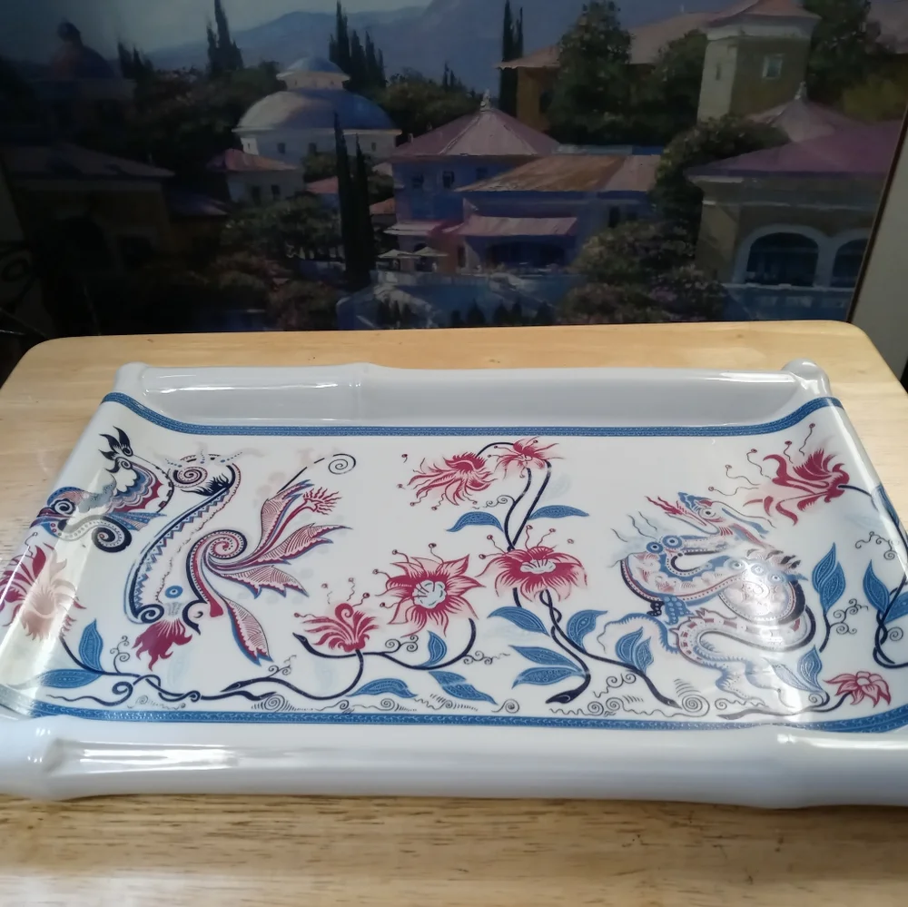 🌃🎻 Royal Pavilion At Brighton Tray 📿🌇Exclusive Made In JAPAN/Elizabeth arden